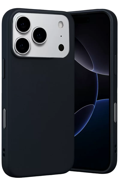 Apple iPhone 17 Pro Nano içi Kadife Silikon - Siyah