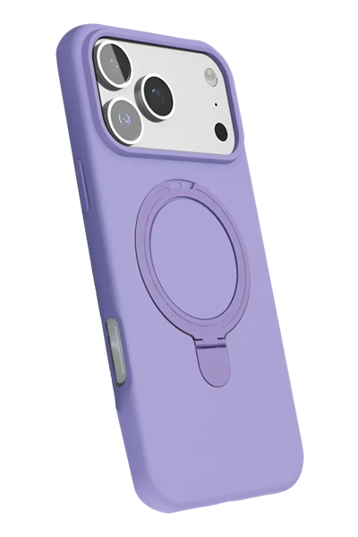 Apple iPhone 17 Pro Regal Magsafe Standlı Kapak - Lila