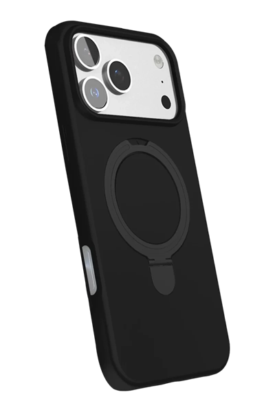 Apple iPhone 17 Pro Regal Magsafe Standlı Kapak - Siyah