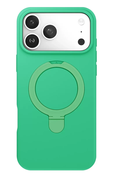 Apple iPhone 17 Pro Regal Magsafe Standlı Kapak - Yeşil