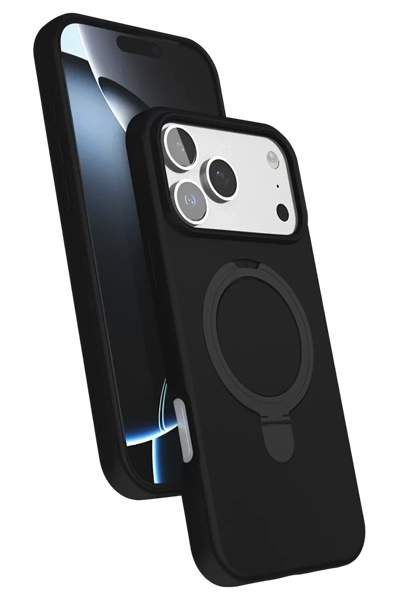 Apple iPhone 17 Pro Regal Magsafe Standlı Kapak - Siyah
