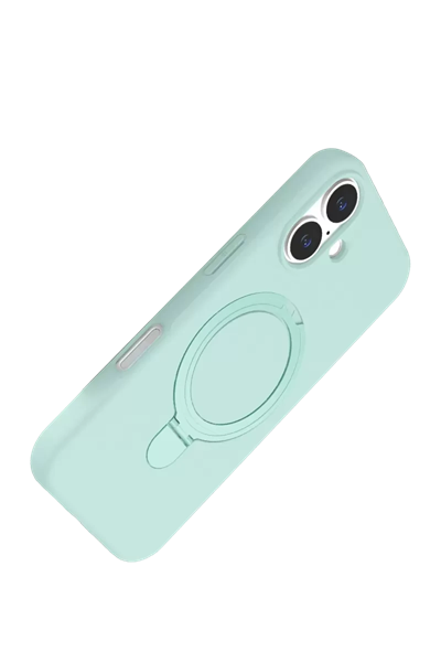 Apple iPhone 17 Regal Magsafe Standlı Kapak - Su Yeşili
