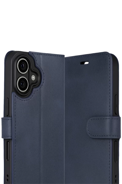 Apple iPhone 17 Trend S Plus Kapaklı Kılıf - Lacivert