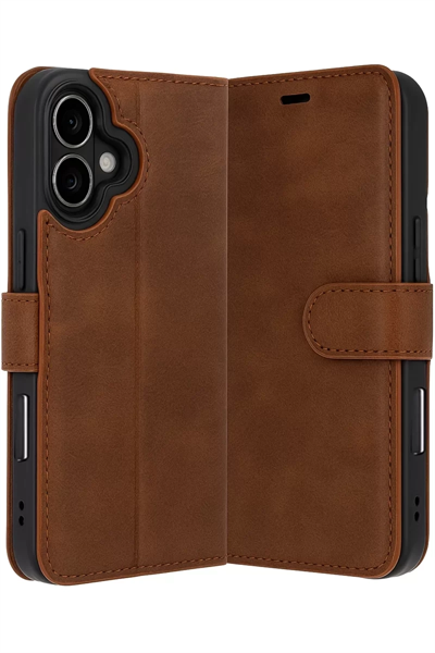 Apple iPhone 17 Trend S Plus Kapaklı Kılıf - Taba