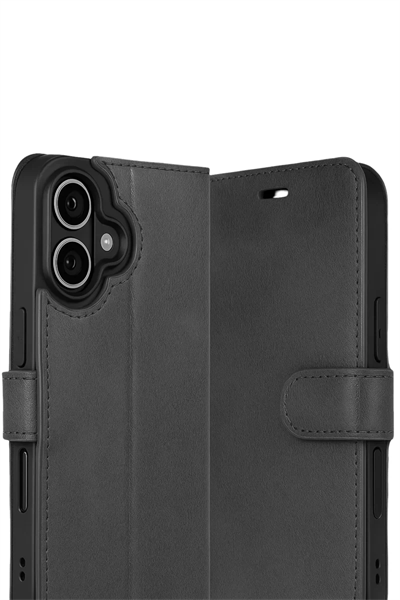 Apple iPhone 17 Trend S Plus Kapaklı Kılıf - Siyah