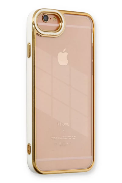 Apple iPhone 6 Kılıf Liva Lens Silikon - Beyaz