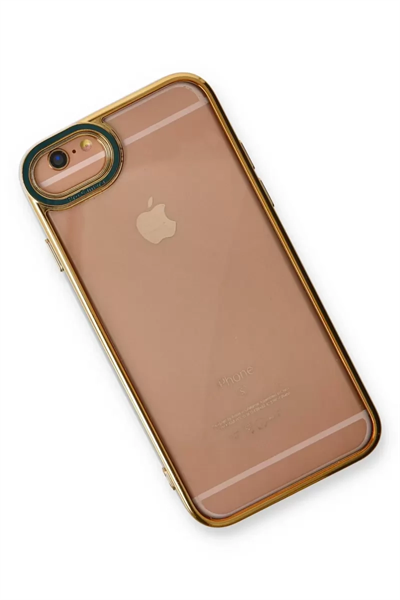 Apple iPhone 6 Kılıf Liva Lens Silikon - Yeşil