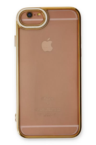 Apple iPhone 6 Kılıf Liva Lens Silikon - Beyaz