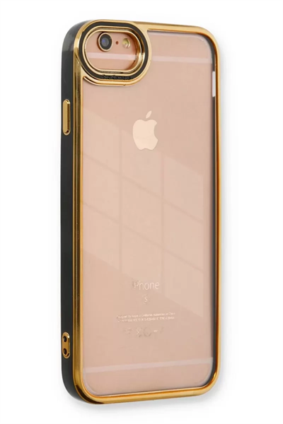 Apple iPhone 6 Kılıf Liva Lens Silikon - Siyah