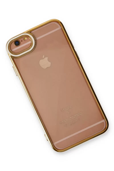 Apple iPhone 6 Kılıf Liva Lens Silikon - Beyaz