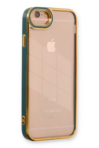 Apple iPhone 6 Kılıf Liva Lens Silikon - Yeşil