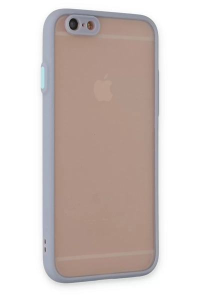 Apple iPhone 6 Kılıf Montreal Silikon Kapak - Gri