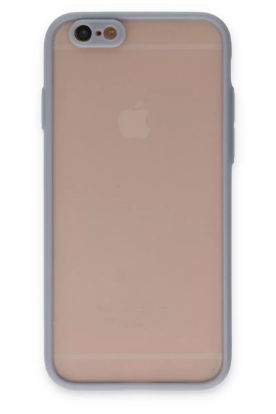 Apple iPhone 6 Kılıf Montreal Silikon Kapak - Gri