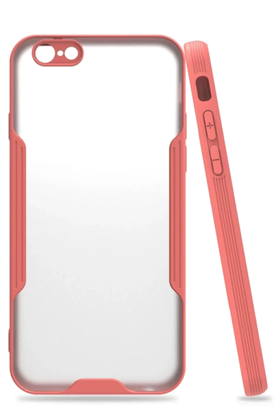 Apple iPhone 6 Kılıf Platin Silikon - Pembe