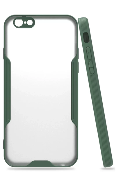 Apple iPhone 6 Kılıf Platin Silikon - Yeşil