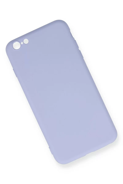Apple iPhone 6 Plus Kılıf Nano içi Kadife Silikon - Lila