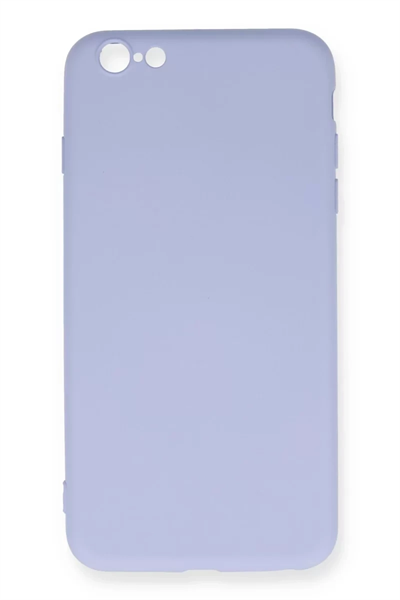 Apple iPhone 6 Plus Kılıf Nano içi Kadife Silikon - Lila