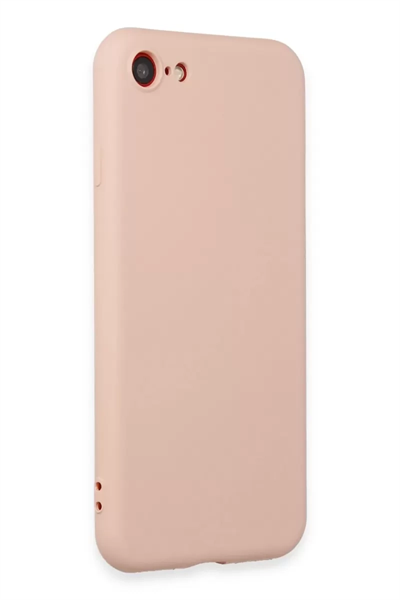 Apple iPhone 7 Kılıf First Silikon - Pudra
