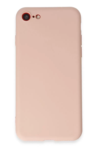 Apple iPhone 7 Kılıf First Silikon - Pudra