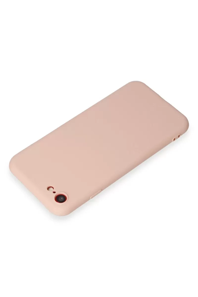 Apple iPhone 7 Kılıf First Silikon - Pudra