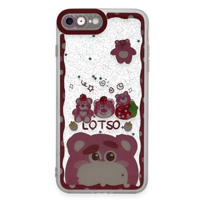 Apple iPhone 7 Kılıf Sweet Desenli Silikon Kapak - Pembe