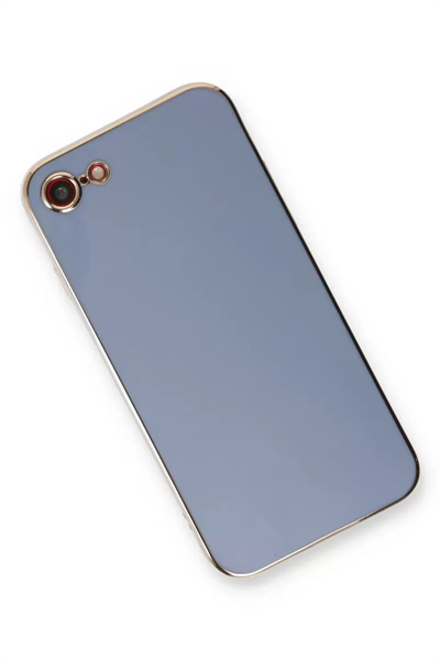 Apple iPhone 7 Kılıf Volet Silikon - Mavi