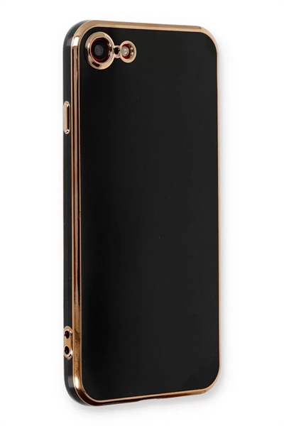 Apple iPhone 7 Kılıf Volet Silikon - Siyah