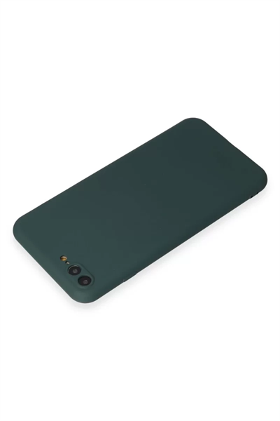 Apple iPhone 7 Plus Kılıf First Silikon - Koyu Yeşil