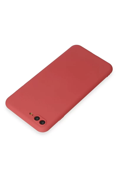 Apple iPhone 7 Plus Kılıf First Silikon - Kiremit