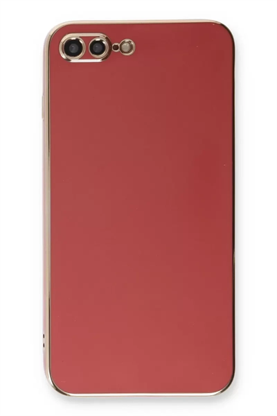 Apple iPhone 7 Plus Kılıf Volet Silikon - Kırmızı