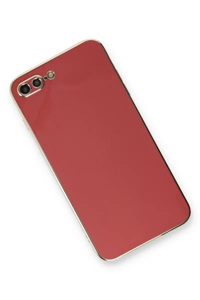 Apple iPhone 7 Plus Kılıf Volet Silikon - Kırmızı