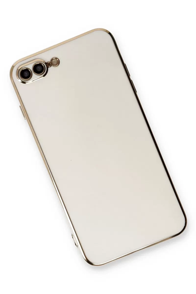 Apple iPhone 7 Plus Kılıf Volet Silikon - Beyaz