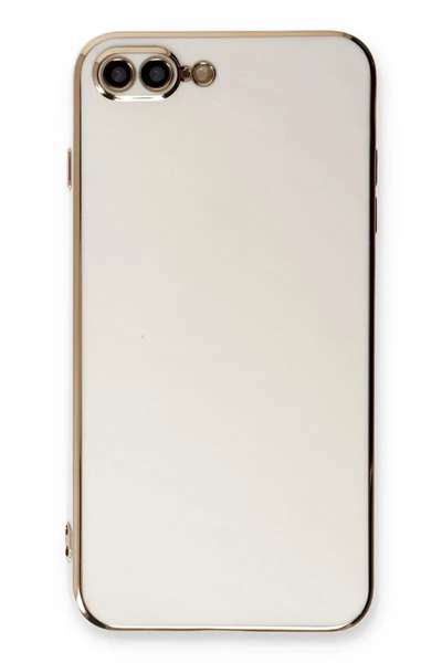 Apple iPhone 7 Plus Kılıf Volet Silikon - Beyaz