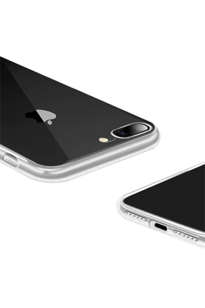 Apple iPhone 8 Plus Kılıf Lüx Şeffaf Silikon