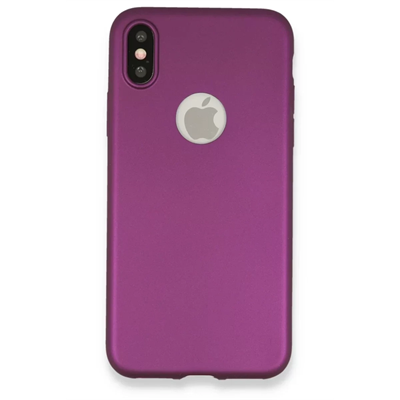 Apple iPhone X Kılıf First Silikon - Mürdüm