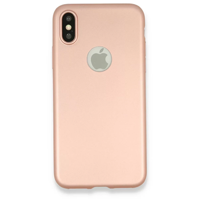 Apple iPhone X Kılıf First Silikon - Rose Gold