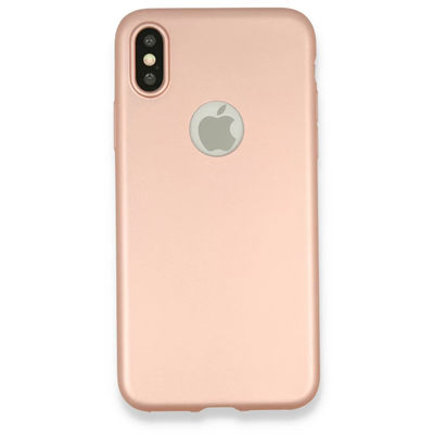 Apple iPhone X Kılıf First Silikon - Rose Gold