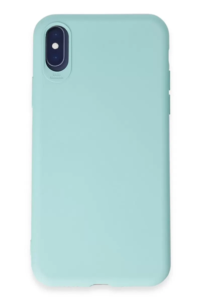 Apple iPhone X Kılıf First Silikon - Turkuaz