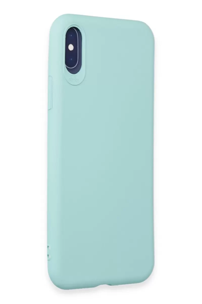 Apple iPhone X Kılıf First Silikon - Turkuaz