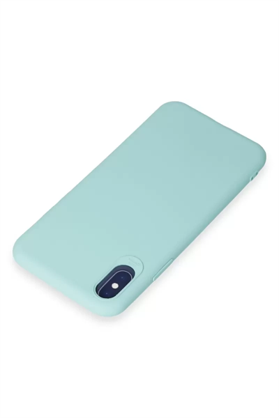Apple iPhone X Kılıf First Silikon - Turkuaz