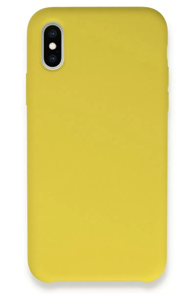 Apple iPhone X Kılıf Lansman Legant Silikon - Sarı
