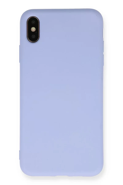 Apple iPhone X Kılıf Nano içi Kadife Silikon - Lila