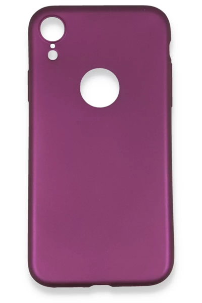 Apple iPhone XR Kılıf First Silikon - Mürdüm