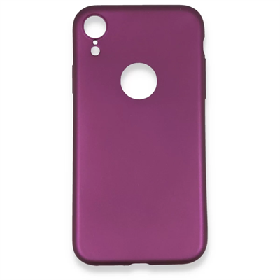 Apple iPhone XR Kılıf First Silikon - Mürdüm