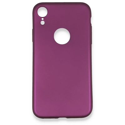 Apple iPhone XR Kılıf First Silikon - Mürdüm