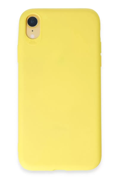Apple iPhone XR Kılıf First Silikon - Sarı