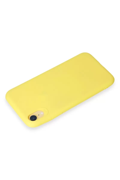 Apple iPhone XR Kılıf First Silikon - Sarı
