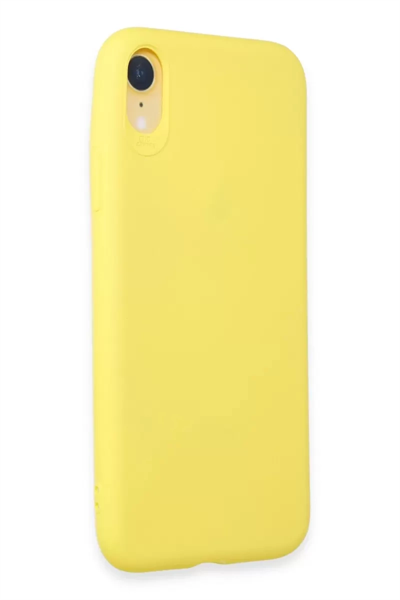 Apple iPhone XR Kılıf First Silikon - Sarı