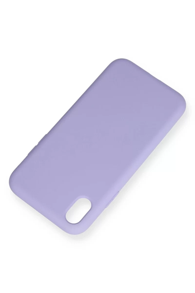 Apple iPhone XR Kılıf Nano içi Kadife Silikon - Lila