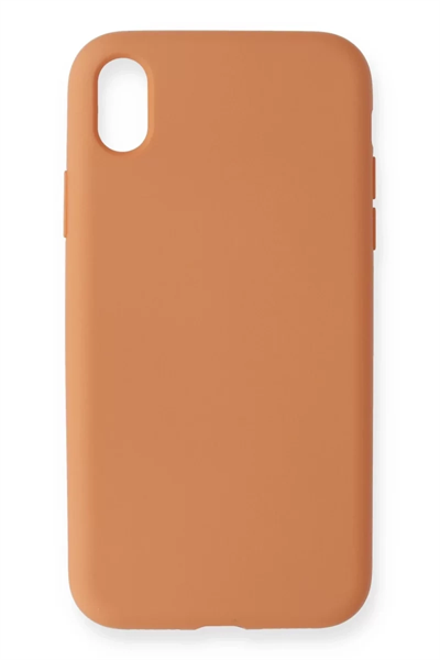 Apple iPhone XR Kılıf Nano içi Kadife Silikon - Turuncu